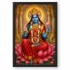 Kali Maa Heritage Temple Architecture Backdrop Photo Frame — black frame clean