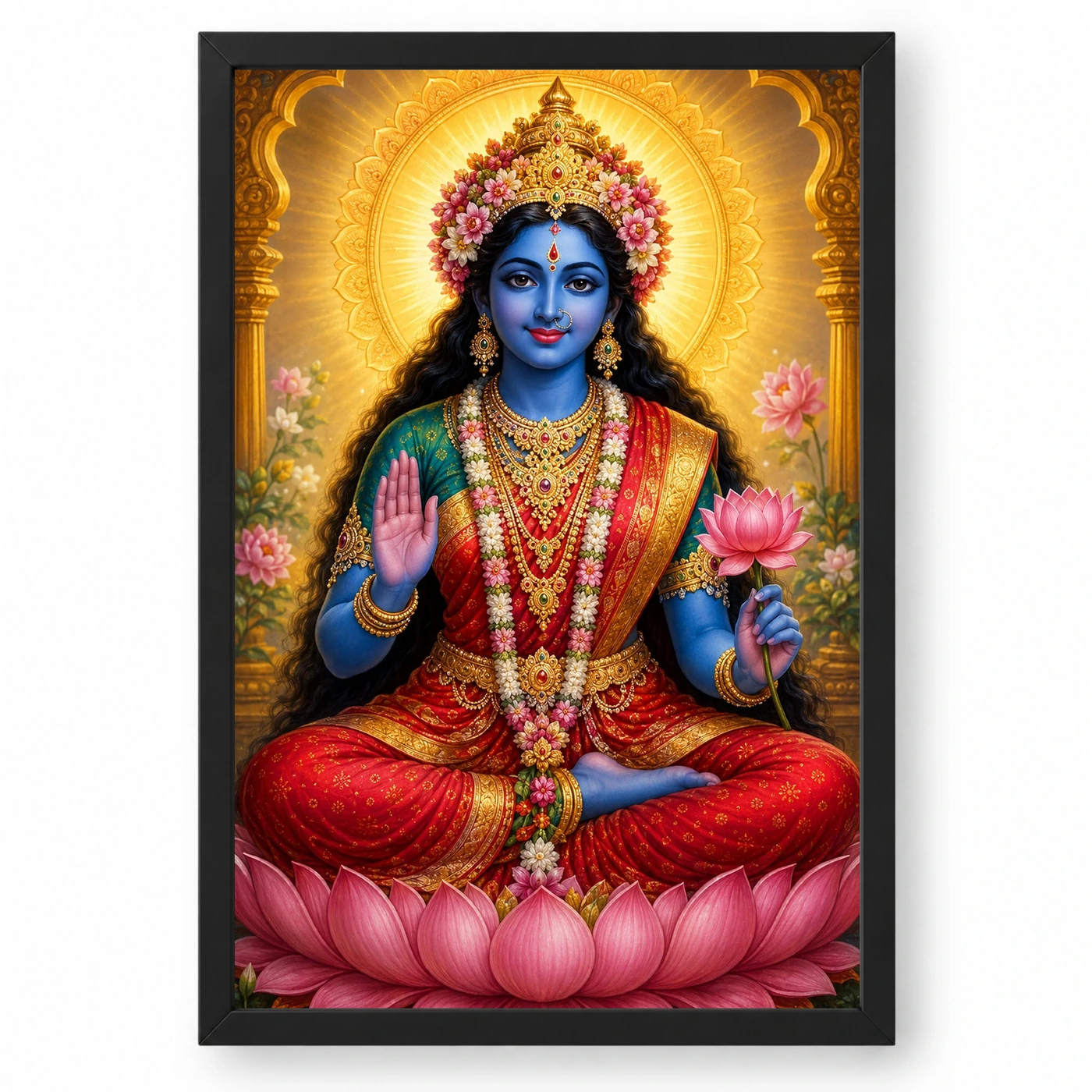Kali Maa Vivid Premium Spiritual Poster Art Photo Frame 1 Kali Maa Vivid Premium Spiritual Poster Art Photo Frame — black frame clean