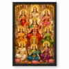 Navdurga Grand Festival Flower Decoration Photo Frame — black frame clean