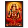 Rani Sati Dadi Royal Jewel-Toned Portrait Photo Frame — black frame clean