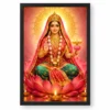 Rani Sati Dadi Lotus And Diya Radiance Photo Frame — black frame clean