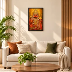 Salasar Balaji Traditional Indian Miniature-Inspired Devotional Art Photo Frame 16 Salasar Balaji Traditional Indian Miniature-Inspired Devotional Art Photo Frame — black frame sofa