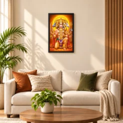 Panchmukhi Hanuman Vivid Premium Spiritual Poster Art Photo Frame 16 Panchmukhi Hanuman Vivid Premium Spiritual Poster Art Photo Frame — black frame sofa