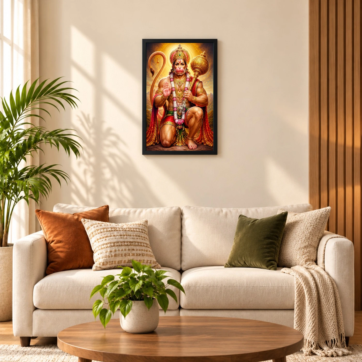 Bajrangbali Royal Jewel-Toned Portrait Photo Frame 8 Bajrangbali Royal Jewel-Toned Portrait Photo Frame — black frame sofa