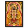 Shrinathji Grand Festival Flower Decoration Photo Frame — black frame clean