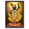 Shrinathji Peaceful Home Mandir Composition Photo Frame 18 Shrinathji Peaceful Home Mandir Composition Photo Frame — black frame clean