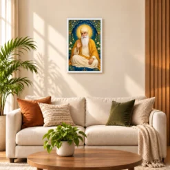 Guru Nanak Dev Royal Jewel-Toned Portrait Photo Frame 17 Guru Nanak Dev Royal Jewel-Toned Portrait Photo Frame — white frame sofa
