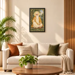 Guru Nanak Dev Traditional Indian Miniature-Inspired Devotional Art Photo Frame 16 Guru Nanak Dev Traditional Indian Miniature-Inspired Devotional Art Photo Frame — black frame sofa