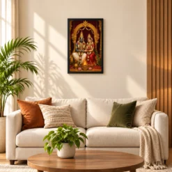 Srinivasa Kalyanam — Sacred Wedding Blessings Frame — black frame sofa