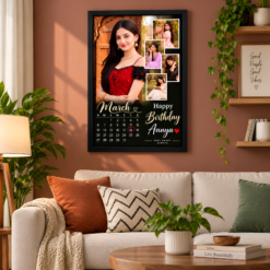 wife birthday frame living room